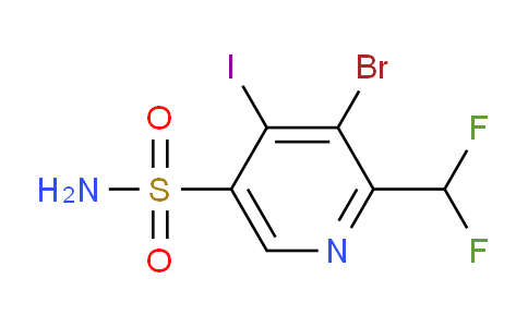3-Bromo-2-(difluoromethyl)-4-iodopyridine-5-sulfonamide