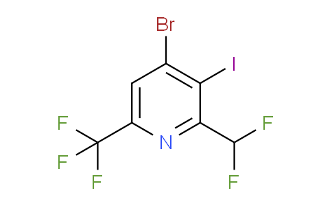 AM125428 | 1804670-30-1 | 4-Bromo-2-(difluoromethyl)-3-iodo-6-(trifluoromethyl)pyridine