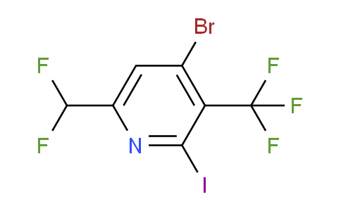 AM125432 | 1807010-48-5 | 4-Bromo-6-(difluoromethyl)-2-iodo-3-(trifluoromethyl)pyridine