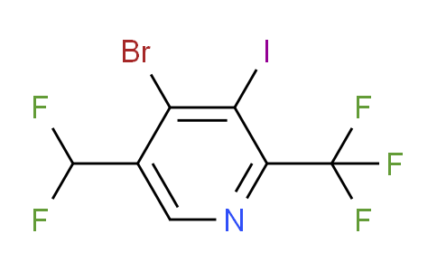 4-Bromo-5-(difluoromethyl)-3-iodo-2-(trifluoromethyl)pyridine