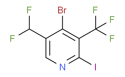 4-Bromo-5-(difluoromethyl)-2-iodo-3-(trifluoromethyl)pyridine