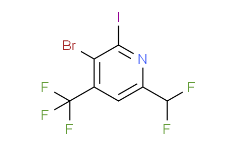 AM125442 | 1807010-65-6 | 3-Bromo-6-(difluoromethyl)-2-iodo-4-(trifluoromethyl)pyridine