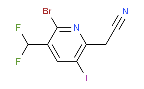 AM125446 | 1806908-18-8 | 2-Bromo-3-(difluoromethyl)-5-iodopyridine-6-acetonitrile
