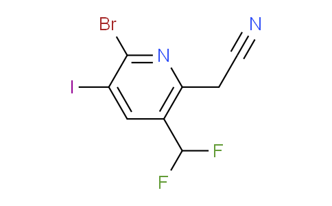 AM125453 | 1805243-74-6 | 2-Bromo-5-(difluoromethyl)-3-iodopyridine-6-acetonitrile