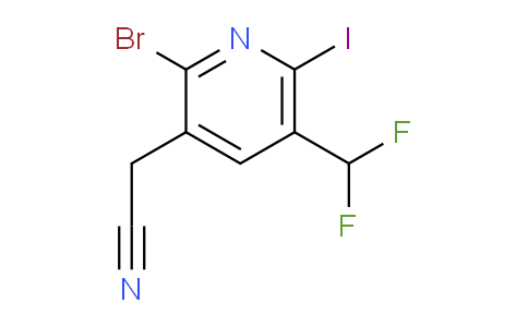 AM125456 | 1807010-88-3 | 2-Bromo-5-(difluoromethyl)-6-iodopyridine-3-acetonitrile