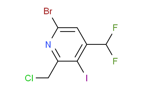 AM125498 | 1806906-83-1 | 6-Bromo-2-(chloromethyl)-4-(difluoromethyl)-3-iodopyridine