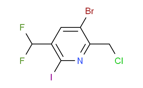 AM125502 | 1805167-44-5 | 3-Bromo-2-(chloromethyl)-5-(difluoromethyl)-6-iodopyridine