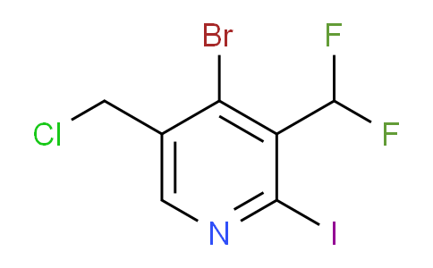 4-Bromo-5-(chloromethyl)-3-(difluoromethyl)-2-iodopyridine