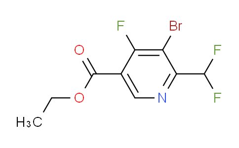 AM125538 | 1806827-69-9 | Ethyl 3-bromo-2-(difluoromethyl)-4-fluoropyridine-5-carboxylate