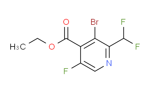 AM125540 | 1804460-34-1 | Ethyl 3-bromo-2-(difluoromethyl)-5-fluoropyridine-4-carboxylate