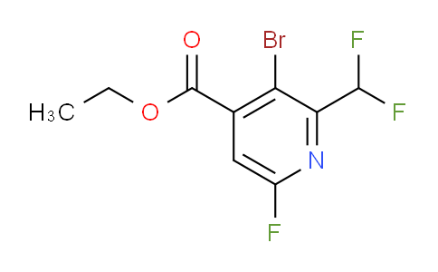 AM125542 | 1804638-92-3 | Ethyl 3-bromo-2-(difluoromethyl)-6-fluoropyridine-4-carboxylate