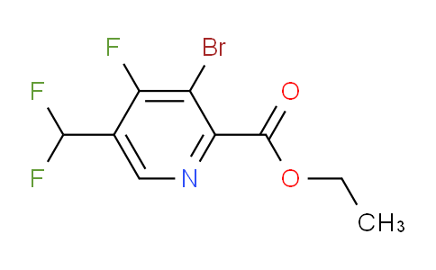 AM125548 | 1806061-40-4 | Ethyl 3-bromo-5-(difluoromethyl)-4-fluoropyridine-2-carboxylate
