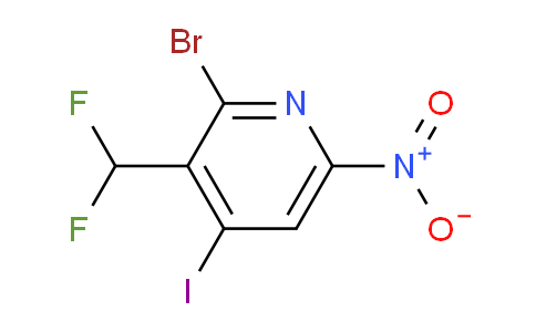 2-Bromo-3-(difluoromethyl)-4-iodo-6-nitropyridine