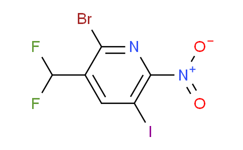 2-Bromo-3-(difluoromethyl)-5-iodo-6-nitropyridine