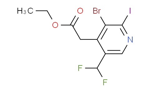 AM125580 | 1805244-95-4 | Ethyl 3-bromo-5-(difluoromethyl)-2-iodopyridine-4-acetate