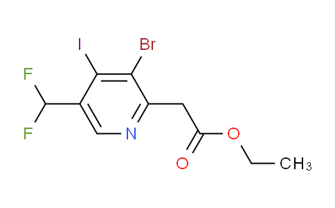 AM125581 | 1805419-72-0 | Ethyl 3-bromo-5-(difluoromethyl)-4-iodopyridine-2-acetate