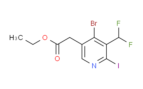AM125588 | 1805419-93-5 | Ethyl 4-bromo-3-(difluoromethyl)-2-iodopyridine-5-acetate