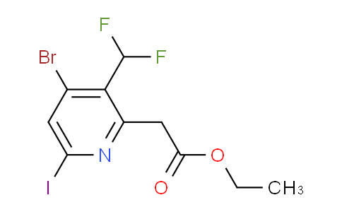 AM125590 | 1805170-12-0 | Ethyl 4-bromo-3-(difluoromethyl)-6-iodopyridine-2-acetate