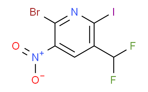 AM125591 | 1805410-08-5 | 2-Bromo-5-(difluoromethyl)-6-iodo-3-nitropyridine