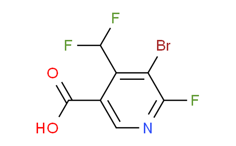 AM125605 | 1806059-92-6 | 3-Bromo-4-(difluoromethyl)-2-fluoropyridine-5-carboxylic acid
