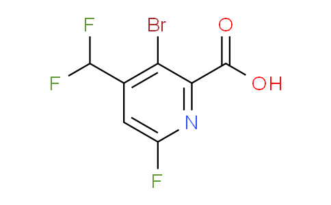AM125609 | 1805398-71-3 | 3-Bromo-4-(difluoromethyl)-6-fluoropyridine-2-carboxylic acid