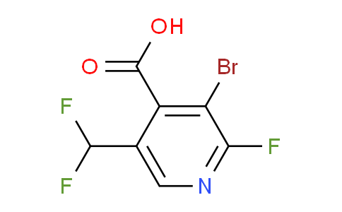 AM125611 | 1804637-74-8 | 3-Bromo-5-(difluoromethyl)-2-fluoropyridine-4-carboxylic acid