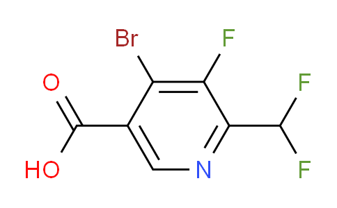 AM125615 | 1805398-78-0 | 4-Bromo-2-(difluoromethyl)-3-fluoropyridine-5-carboxylic acid