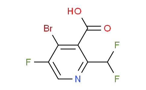 AM125617 | 1806832-99-4 | 4-Bromo-2-(difluoromethyl)-5-fluoropyridine-3-carboxylic acid