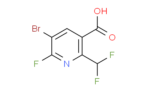 3-Bromo-6-(difluoromethyl)-2-fluoropyridine-5-carboxylic acid