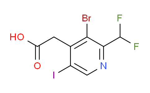 AM125633 | 1806872-73-0 | 3-Bromo-2-(difluoromethyl)-5-iodopyridine-4-acetic acid