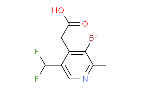 AM125639 | 1806910-54-2 | 3-Bromo-5-(difluoromethyl)-2-iodopyridine-4-acetic acid