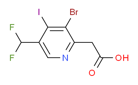 AM125641 | 1804462-94-9 | 3-Bromo-5-(difluoromethyl)-4-iodopyridine-2-acetic acid