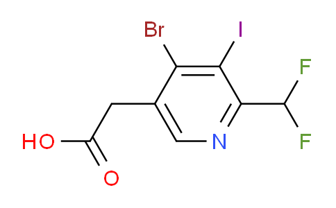 AM125644 | 1806872-98-9 | 4-Bromo-2-(difluoromethyl)-3-iodopyridine-5-acetic acid
