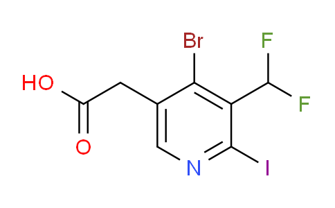 AM125649 | 1805345-64-5 | 4-Bromo-3-(difluoromethyl)-2-iodopyridine-5-acetic acid
