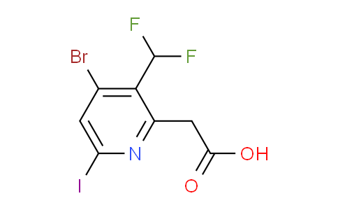 AM125652 | 1806910-71-3 | 4-Bromo-3-(difluoromethyl)-6-iodopyridine-2-acetic acid