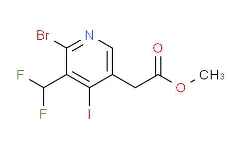 AM125658 | 1805418-86-3 | Methyl 2-bromo-3-(difluoromethyl)-4-iodopyridine-5-acetate