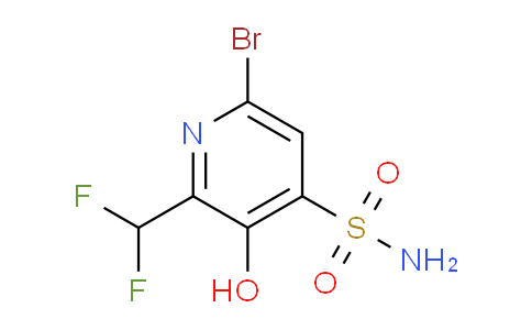 6-Bromo-2-(difluoromethyl)-3-hydroxypyridine-4-sulfonamide