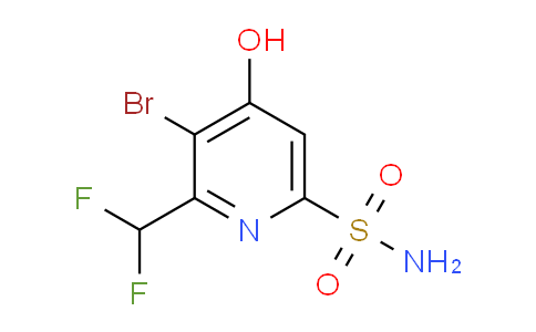 3-Bromo-2-(difluoromethyl)-4-hydroxypyridine-6-sulfonamide