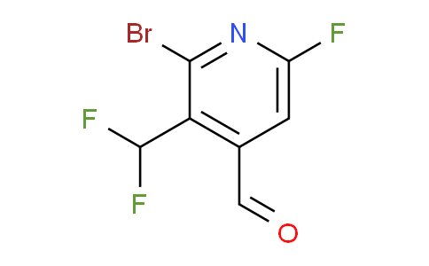 2-Bromo-3-(difluoromethyl)-6-fluoropyridine-4-carboxaldehyde