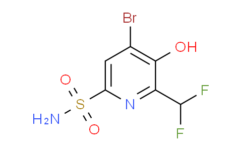4-Bromo-2-(difluoromethyl)-3-hydroxypyridine-6-sulfonamide