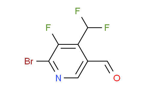 2-Bromo-4-(difluoromethyl)-3-fluoropyridine-5-carboxaldehyde
