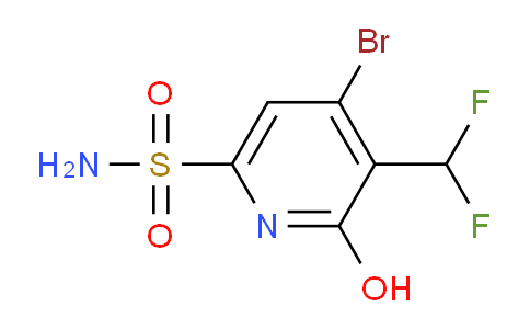 4-Bromo-3-(difluoromethyl)-2-hydroxypyridine-6-sulfonamide