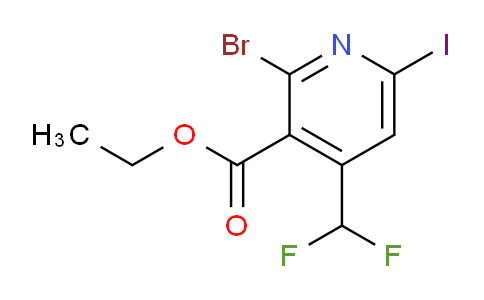 AM125700 | 1805376-51-5 | Ethyl 2-bromo-4-(difluoromethyl)-6-iodopyridine-3-carboxylate