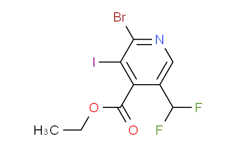 AM125702 | 1804462-65-4 | Ethyl 2-bromo-5-(difluoromethyl)-3-iodopyridine-4-carboxylate