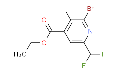 AM125709 | 1804891-89-1 | Ethyl 2-bromo-6-(difluoromethyl)-3-iodopyridine-4-carboxylate