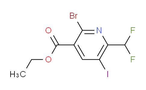 AM125712 | 1806871-79-3 | Ethyl 2-bromo-6-(difluoromethyl)-5-iodopyridine-3-carboxylate