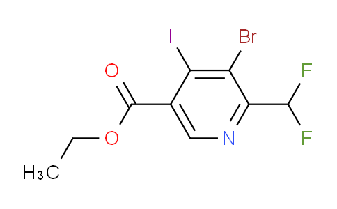 AM125714 | 1804841-83-5 | Ethyl 3-bromo-2-(difluoromethyl)-4-iodopyridine-5-carboxylate