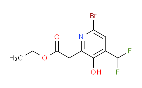 AM125720 | 1805350-24-6 | Ethyl 6-bromo-4-(difluoromethyl)-3-hydroxypyridine-2-acetate