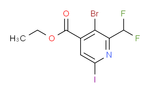 AM125721 | 1806911-93-2 | Ethyl 3-bromo-2-(difluoromethyl)-6-iodopyridine-4-carboxylate