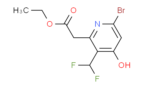 AM125724 | 1806868-74-5 | Ethyl 6-bromo-3-(difluoromethyl)-4-hydroxypyridine-2-acetate